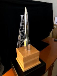 1943 Retro Hugo Award Trophy by Kevin Roche